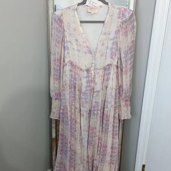 rococo sand pink and purple dress ROCOCO SAND